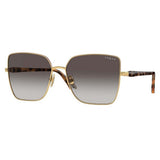 Vogue Square Womens Sunglasses In Gold