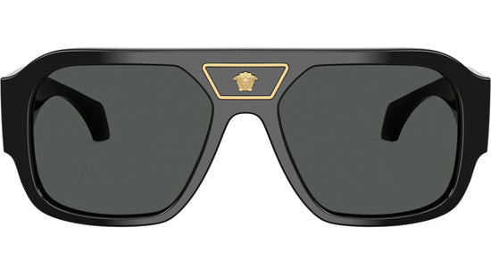 Versace Unisex Medusa Pilot Sunglasses In Black