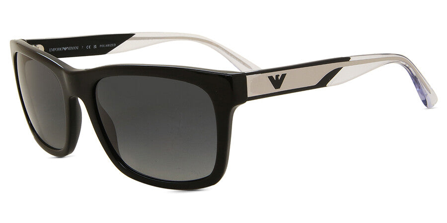 Emporio Armani Mens Shiny Sunglasses In Black