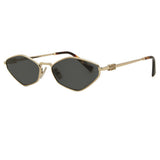 Miu Miu Zvn Womens Sunglasses In Gold