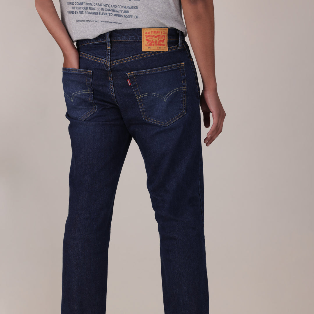 Levis Mens 514 Athletic Taper Just A Game Jeans In Navy