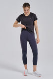 Anta Womens Racing Challenge Tights In Dark Grey