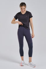 Anta Womens Racing Challenge Tights In Dark Grey