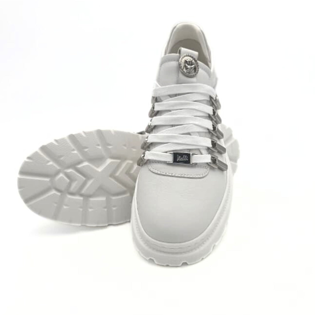 Vialli  Mens White Egony Sneakers