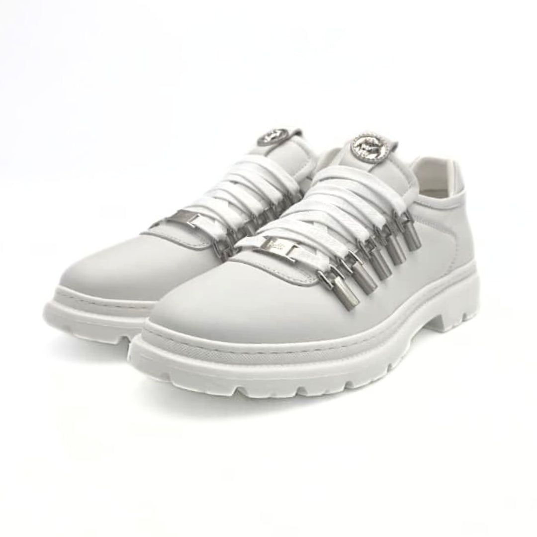 Vialli  Mens White Egony Sneakers