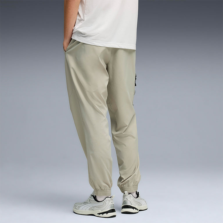 Puma Mens Woven Cargo Pants In Pebble Grey