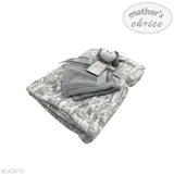 Mothers Choice Blk3073 Baby Blanket With Cuddly Toy Neutral
