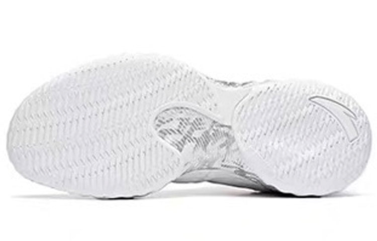 Anta Mens Basketball Shoes In White & Silver
