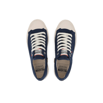Palladium Mens Palla Ace Washed Canvas Shoes In Blue