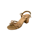 Orbit Ladies Evening Sandal Heels In Champagne