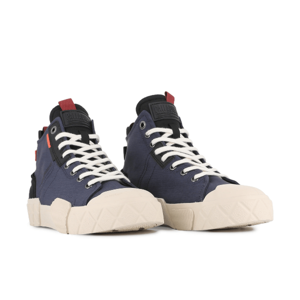 Palladium Mens Ace City Shell Chukka Boots In Mood Indigo