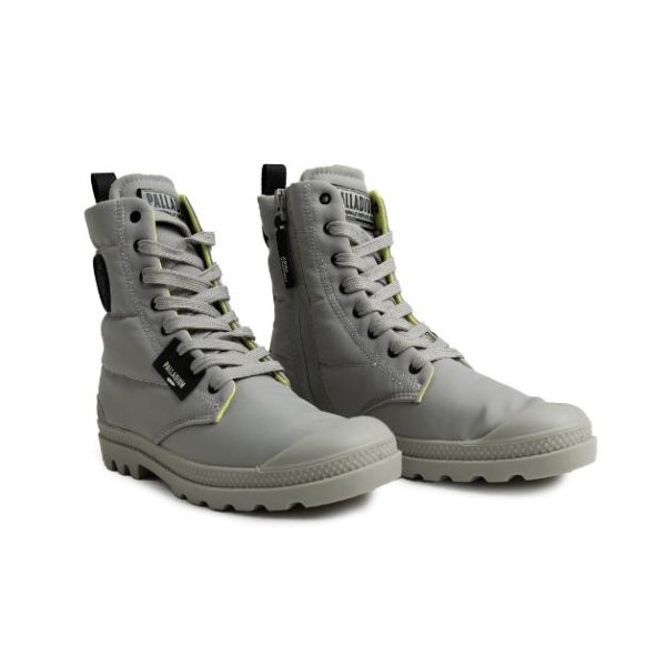 Palladuim Womens Pampa Hi Overcush Shoes In Soft Green