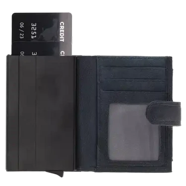 Bossi Mech Wallet Cow Leather In Navy
