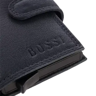 Bossi Mech Wallet Cow Leather In Navy