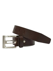 Vialli Mens Collovati Leather Belt In Brown