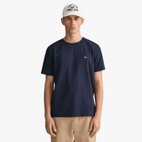 Gant Regular Shield Ss T Shirt Dark Blue