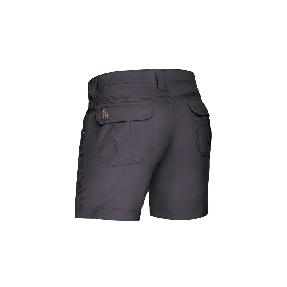 Boerboel Mens Adjustable Kalahari Shorts In Charcoal