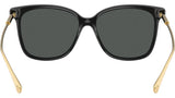 Versace Womens Cat Eye Sunglasses In Black/Gold