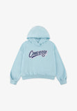 Converse Girls Relaxed Graphic Hoodie In Light Blue
