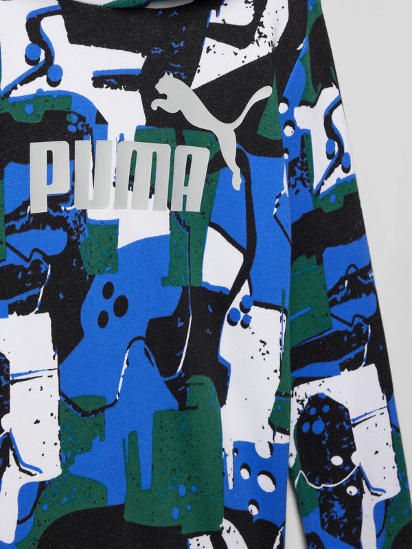 Puma Ess+ Street Art Hoodie In White