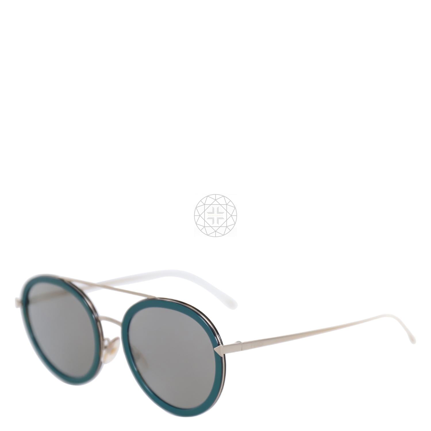 Fendi Round Frame Sunglasses For Womens In Green