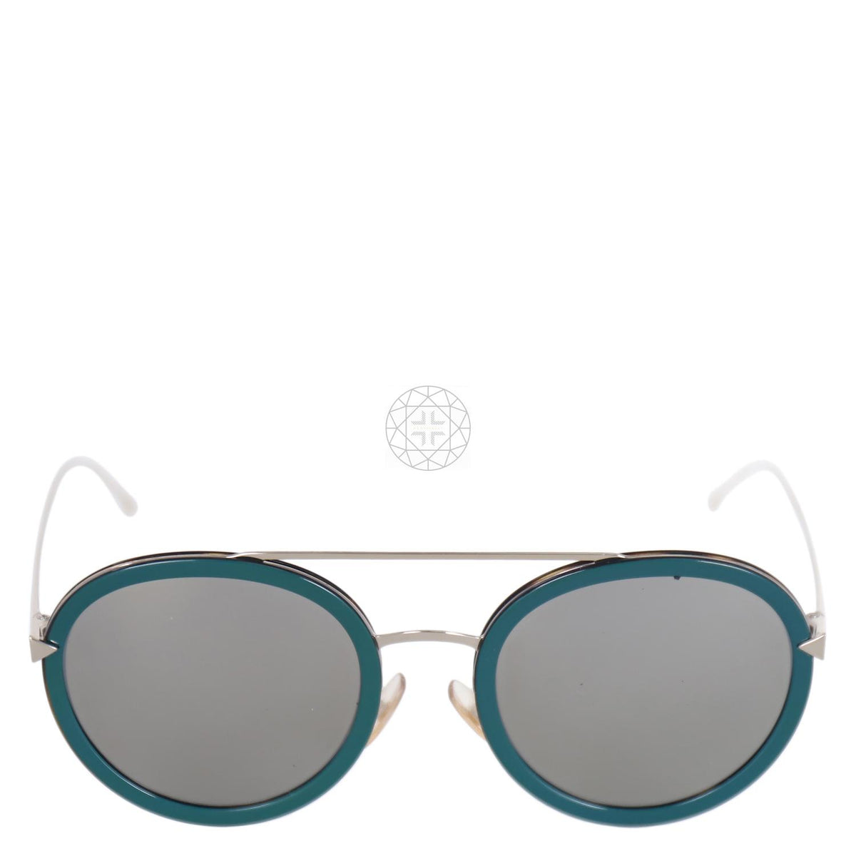 Fendi Round Frame Sunglasses For Womens In Green