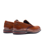 Nunn Bush Mens Calderone Cognac Moc Toe Shoes