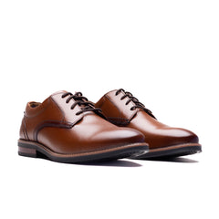 Nunn Bush Mens Calderone Plain Shoes In Cognac