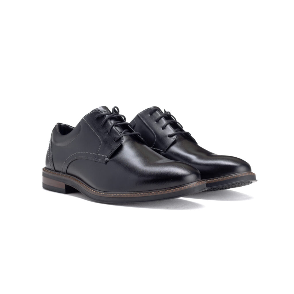 Nunn Bush Mens Calderone Plain Shoes In Black