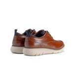 Nunn Bush By Florsheim Mens Stance Plain Leather Shoes In Cognac Multi
