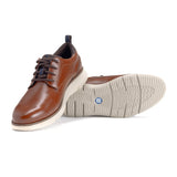 Nunn Bush By Florsheim Mens Stance Plain Leather Shoes In Cognac Multi