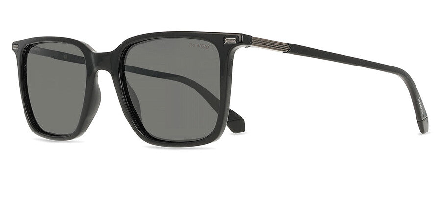 Polaroid Polarized Rectangle Sunglasses In Black