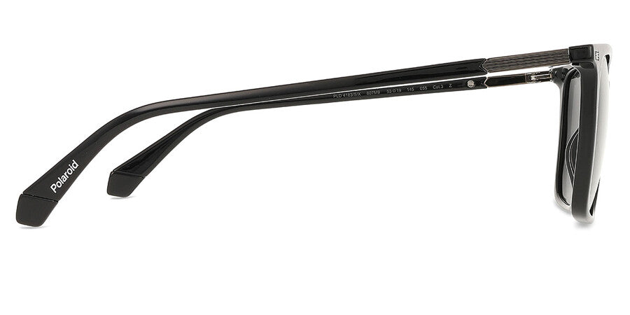 Polaroid Polarized Rectangle Sunglasses In Black