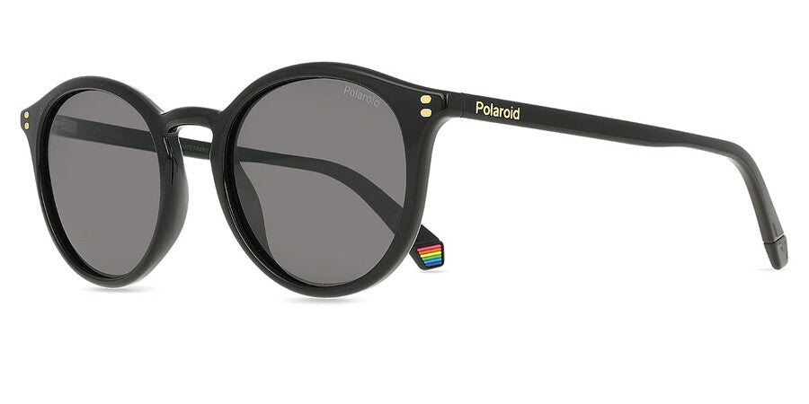 Polaroid Polarized Oval Sunglasses In Black