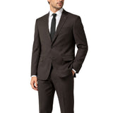 Polo Mens Custom Fit Suit In Chocolate