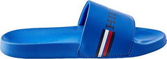 Tommy Hilfiger Mens Flag Pool Slides Blue