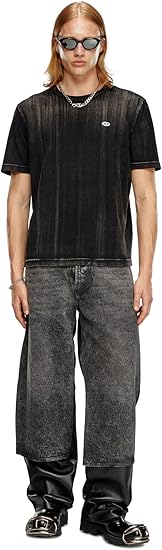 Diesel A148210Qkav M -T-Adjust-K8 T-Shirt 9Xx Black