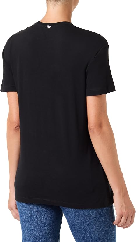 Replay Womens Printed Replay Short Sleeves T-Shirt In Black