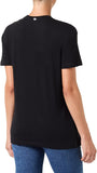 Replay Womens Printed Replay Short Sleeves T-Shirt In Black