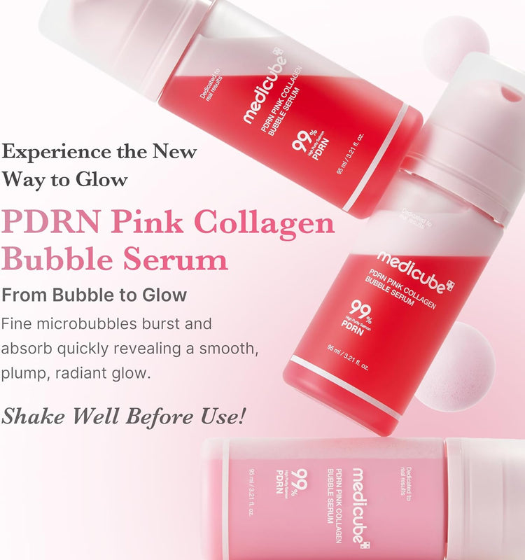 Medicube PDRN Pink Collagen Bubble Serum