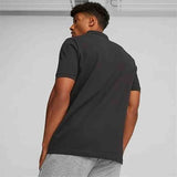 Puma Mens Essential Pique Polo Golfer In Black