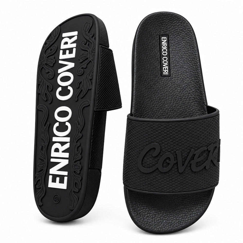 Enrico Coveri Mens 009 Slides In Black