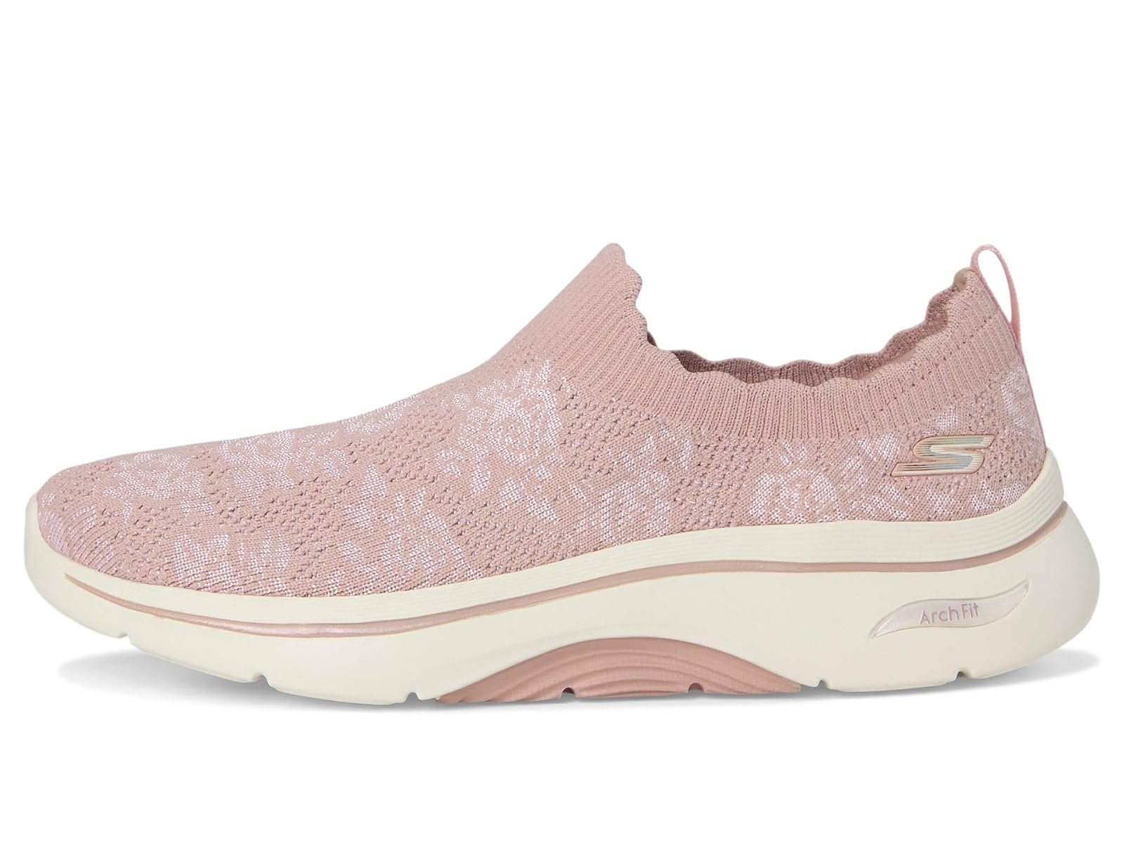 Skechers Womens Go Walk Arch Fit 2.0 Shoes In Pink