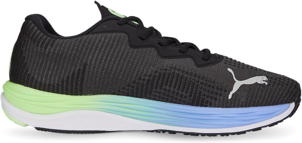 Puma Mens Velocity Nitro 2 Fade Sneakers In Black Multi