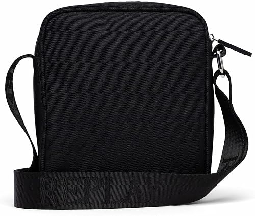 Replay Mens Fm3633 Shoulder Bag In Black
