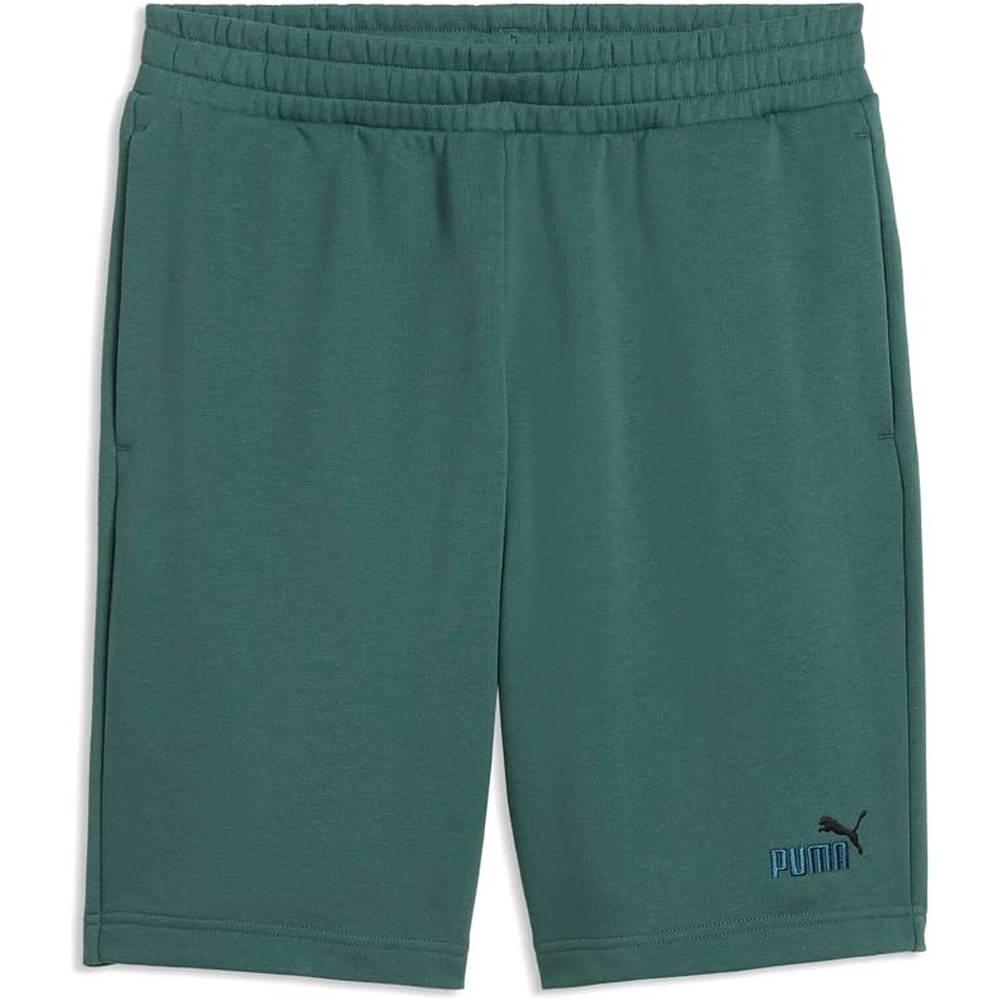 Puma Mens Essential 2 Color No.1 Logo Short 10" In Herb Garden