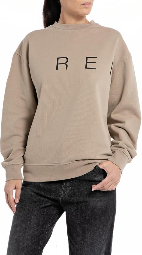 Replay Womens Sweatshirt In Sand