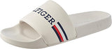 Tommy Hilfiger Mens Flag Pool Slides White