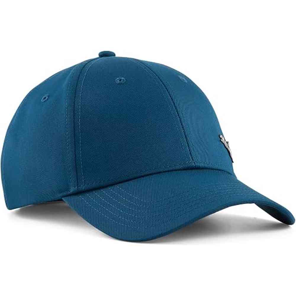 Puma Essentials Metal Cat Baseball Cap In Midnight Petrol