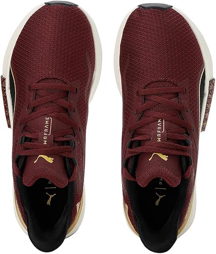 Puma Womens Pwrframe Tr Deco Glam Sneakers In Aubergine/Gold